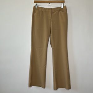 Express Tan Editor Midrise Bootcut Dress Pants Size 6